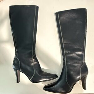 Anne Klein Black leather Boots